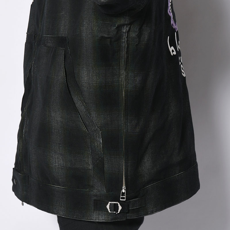 CORDUROY 蛇刺繍 JACKET -BLACK-