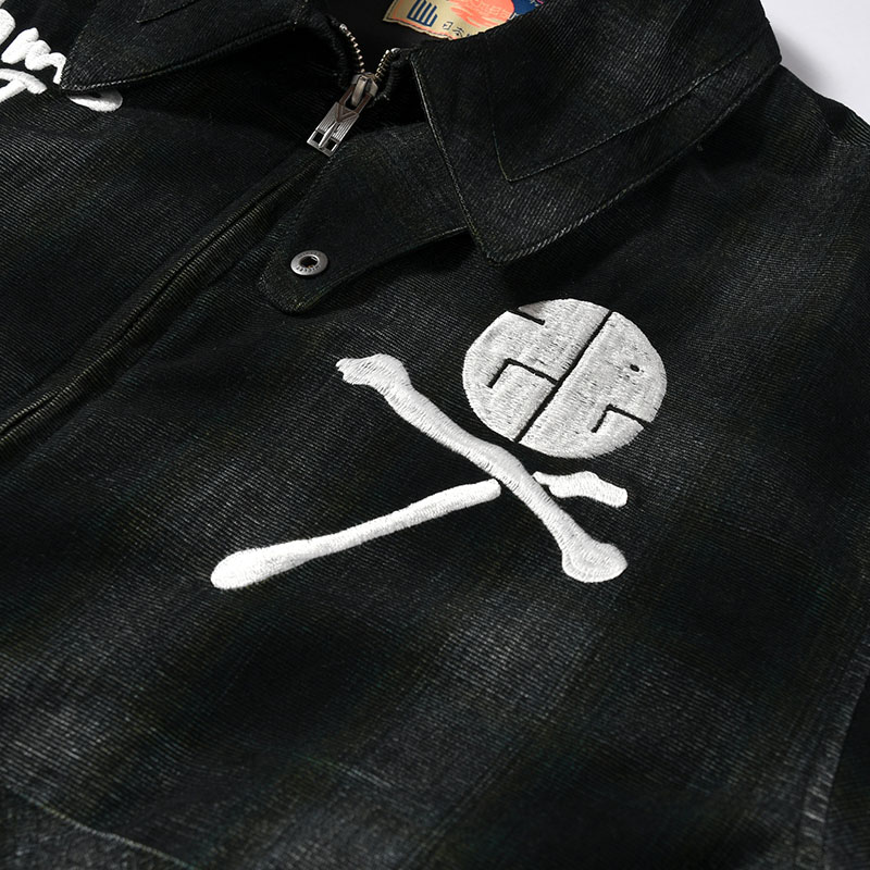 CORDUROY 蛇刺繍 JACKET -BLACK-