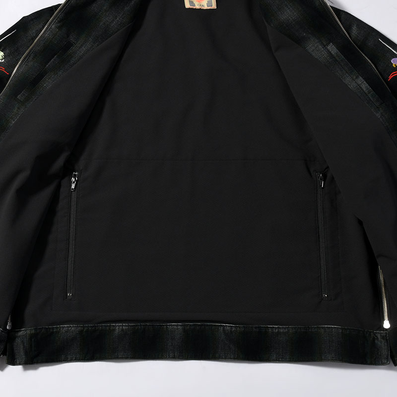 CORDUROY 蛇刺繍 JACKET -BLACK-