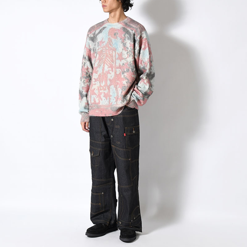 BACK TO LIFE FUZZY KNIT (JOSH SMITH) -MULTI-