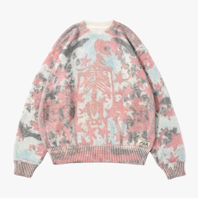 BACK TO LIFE FUZZY KNIT (JOSH SMITH) -MULTI-
