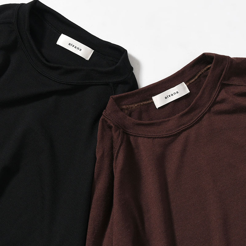 WOOL L/S SWEAT TEE SHIRTS -2.COLOR-