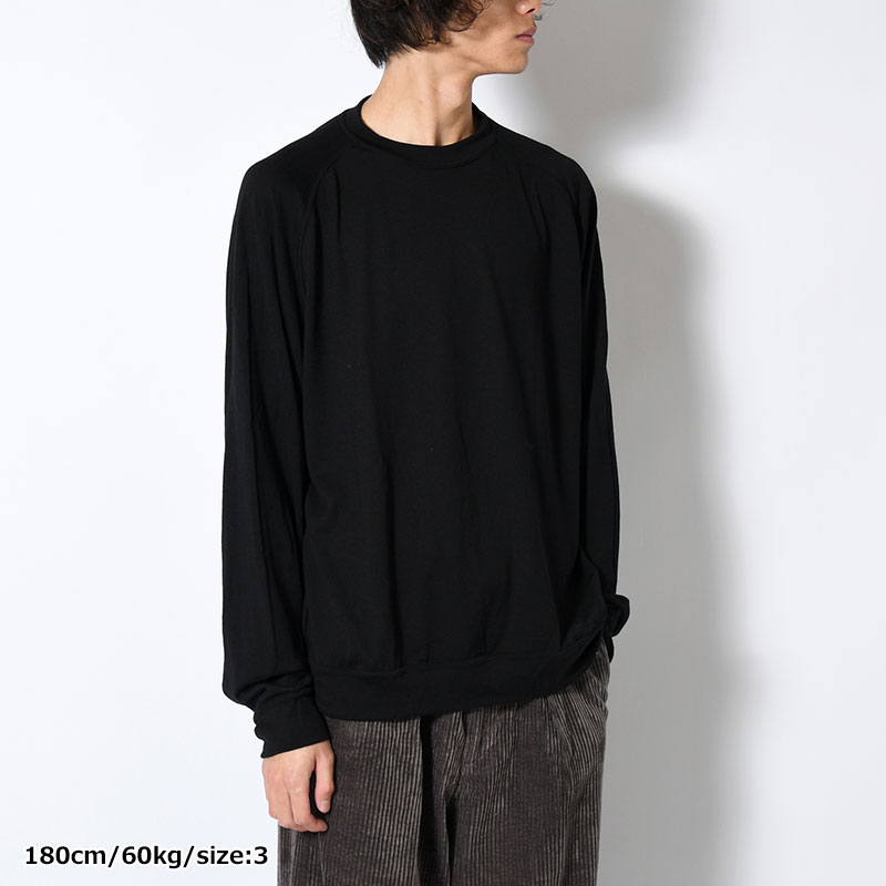 WOOL L/S SWEAT TEE SHIRTS -2.COLOR-