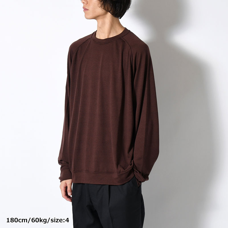 WOOL L/S SWEAT TEE SHIRTS -2.COLOR-