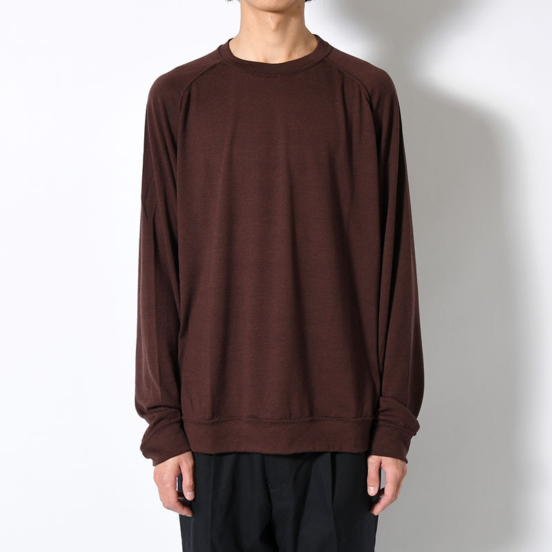 WOOL L/S SWEAT TEE SHIRTS -2.COLOR-