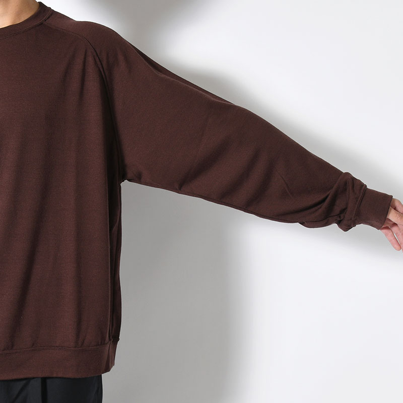 WOOL L/S SWEAT TEE SHIRTS -2.COLOR-