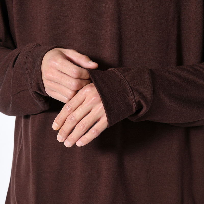 WOOL L/S SWEAT TEE SHIRTS -2.COLOR-