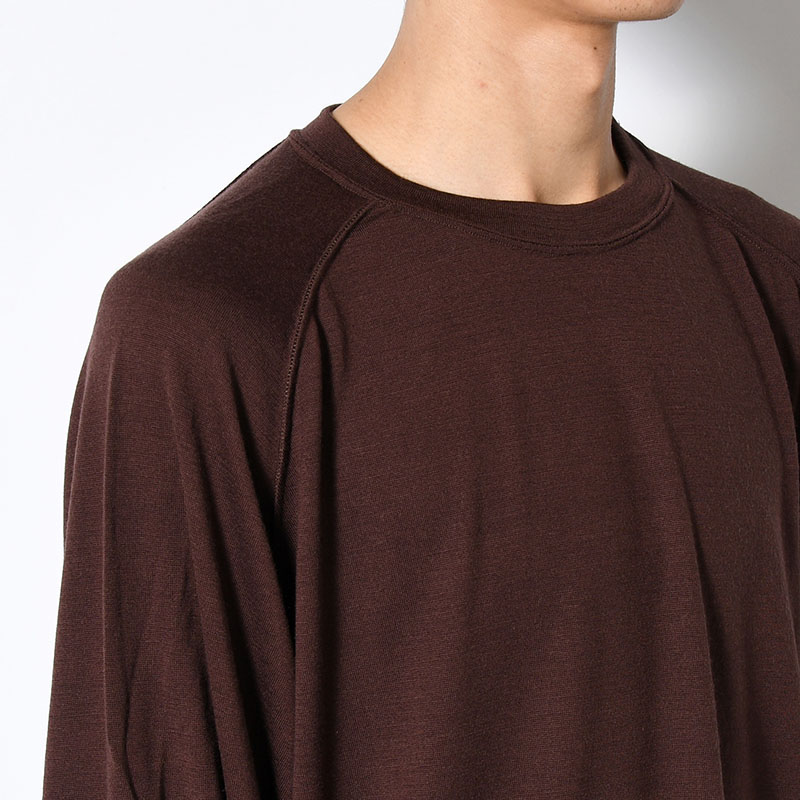 WOOL L/S SWEAT TEE SHIRTS -2.COLOR-