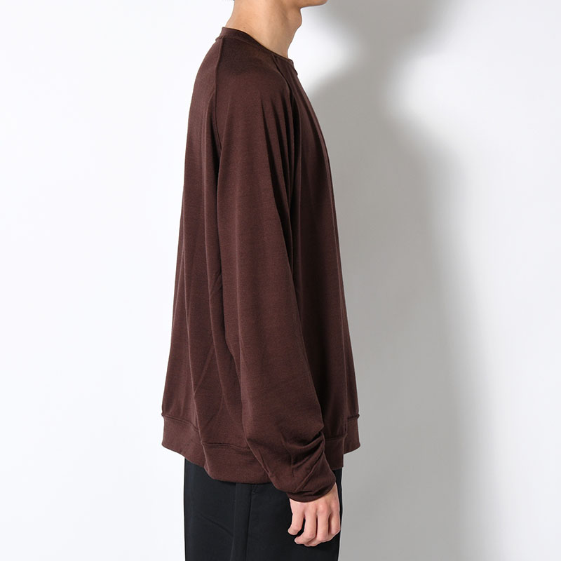 WOOL L/S SWEAT TEE SHIRTS -2.COLOR-