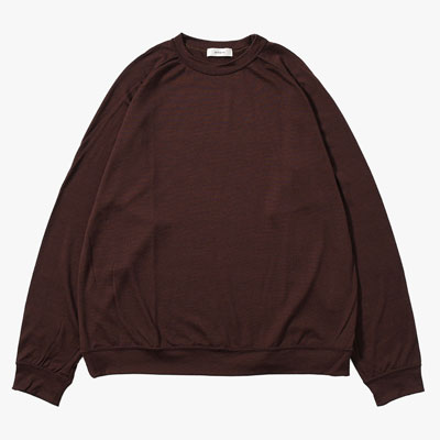 WOOL L/S SWEAT TEE SHIRTS -2.COLOR-