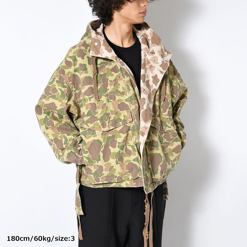 ABY PARKA SHORT REV -CAMO-