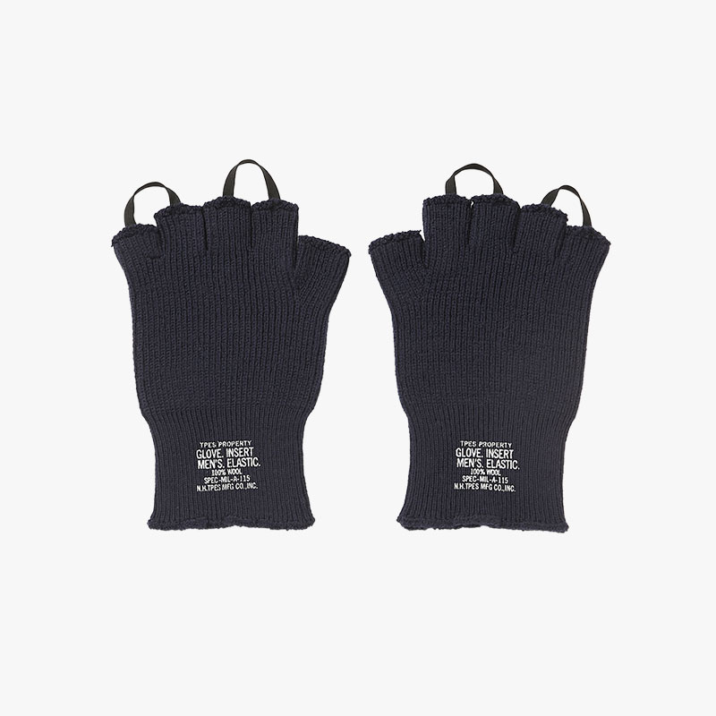 FINGERLESS GLOVES -3.COLOR-(NAVY)
