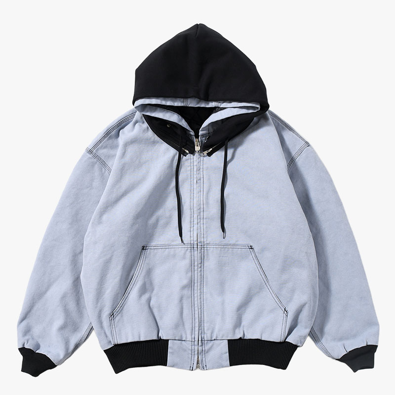 HOODIE BLOUSON -BLUE-