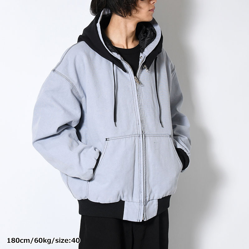 HOODIE BLOUSON -BLUE-