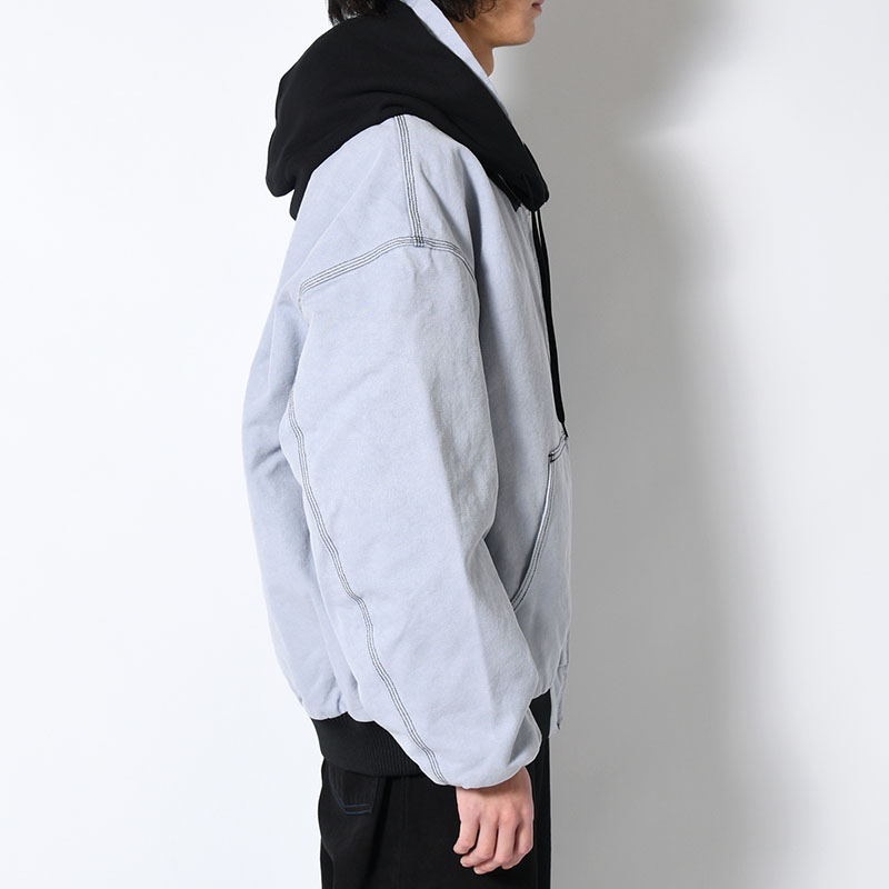 HOODIE BLOUSON -BLUE-