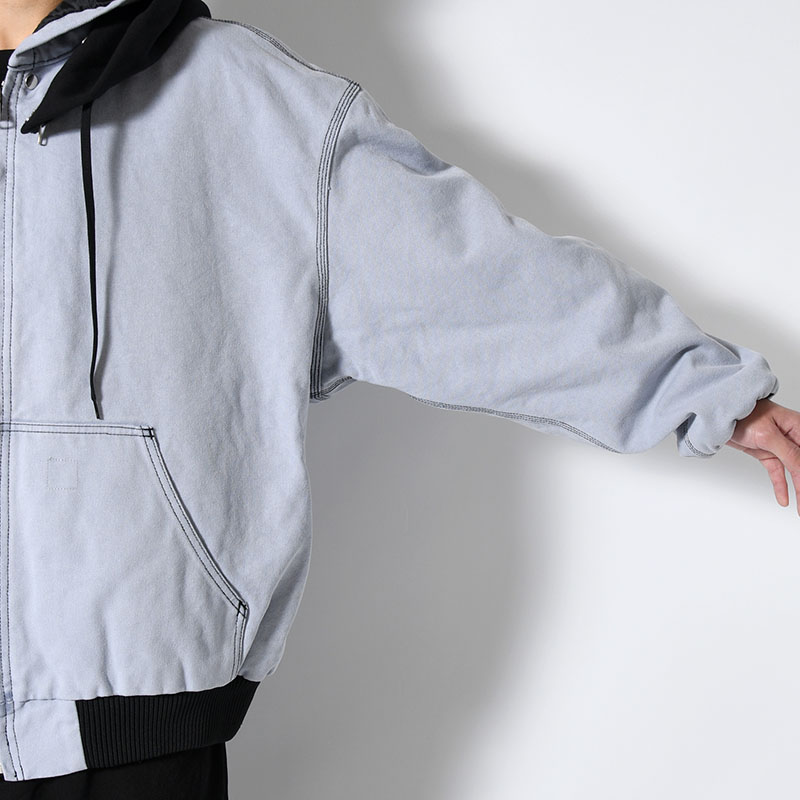 HOODIE BLOUSON -BLUE-