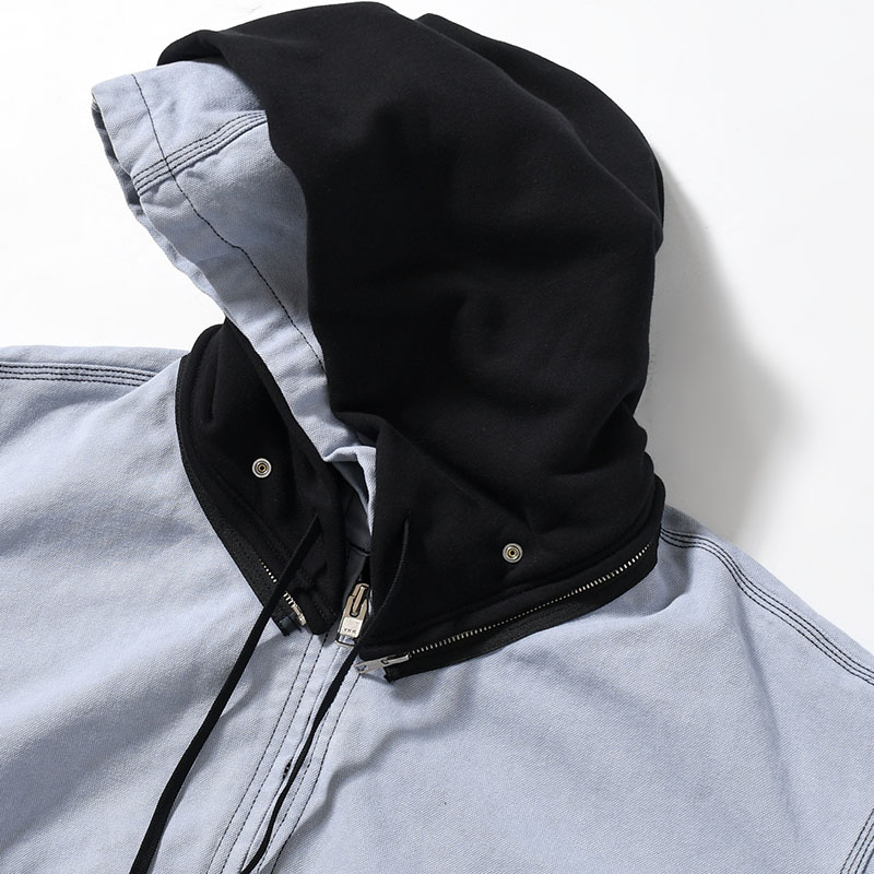 HOODIE BLOUSON -BLUE-