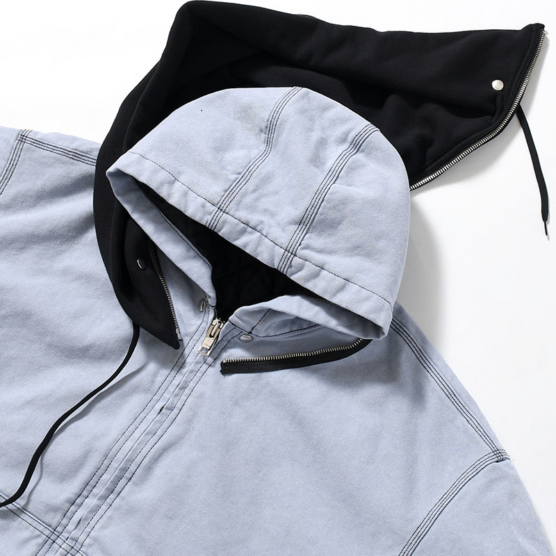 HOODIE BLOUSON -BLUE-