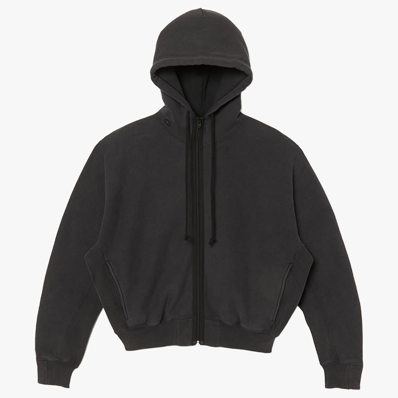 ZIP UP HOODIE -2.COLOR-(CHARCOAL)
