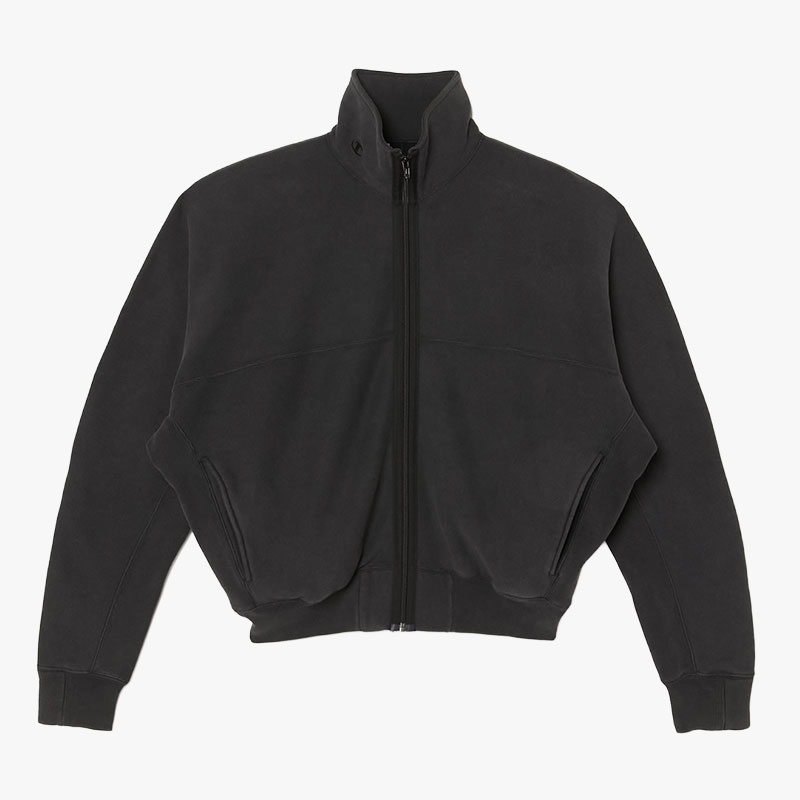 HIGHNECK ZIP UP SWEATSHIRT -2.COLOR-(CHARCOAL)