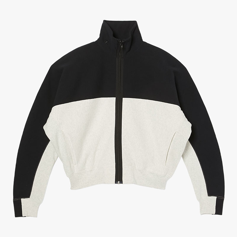 HIGHNECK ZIP UP SWEATSHIRT -2.COLOR-(OATMEAL)