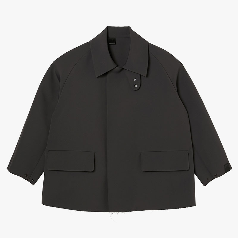 HALF COAT -2.COLOR-(CHARCOAL)