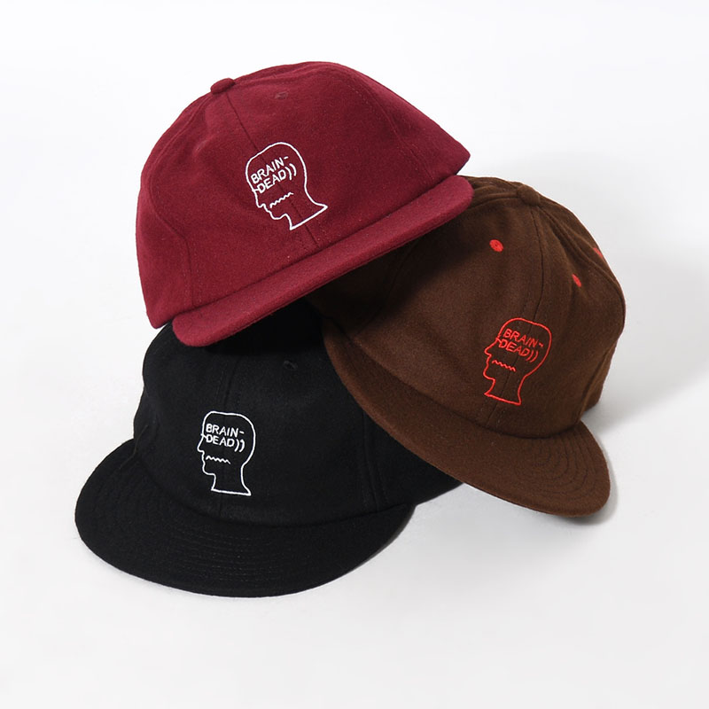 FLANNEL LOGOHEAD 6PANEL HAT -3.COLOR-