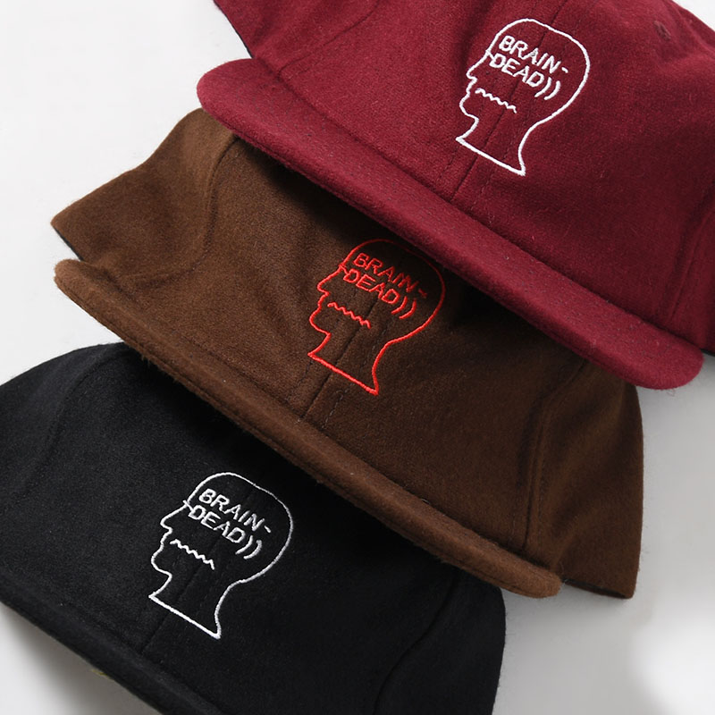 FLANNEL LOGOHEAD 6PANEL HAT -3.COLOR-