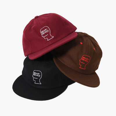 FLANNEL LOGOHEAD 6PANEL HAT -3.COLOR-