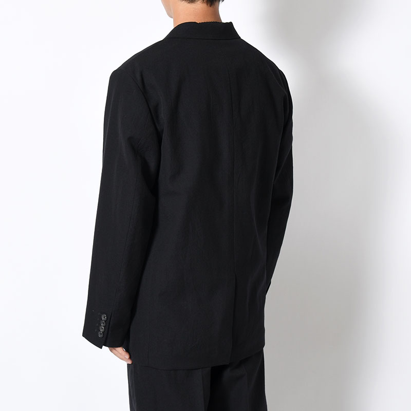 Wool Gabardine 2B Jacket -BlackNavy-