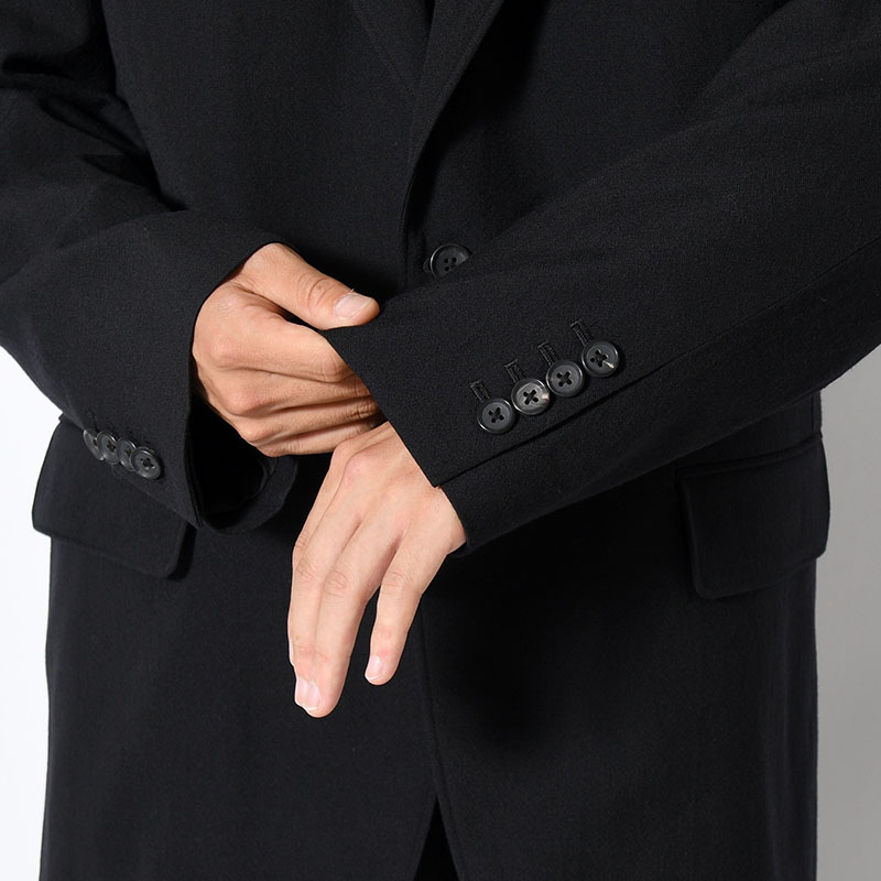 Wool Gabardine 2B Jacket -BlackNavy-