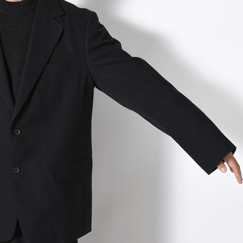 Wool Gabardine 2B Jacket -BlackNavy-