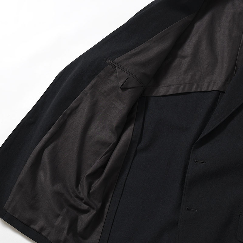 Wool Gabardine 2B Jacket -BlackNavy-