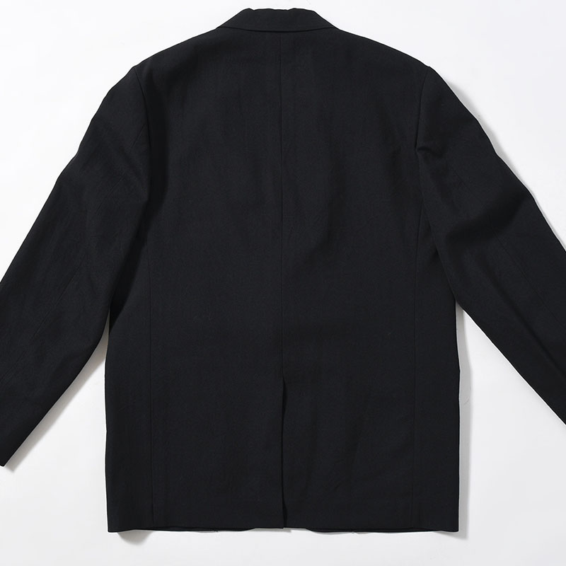 Wool Gabardine 2B Jacket -BlackNavy-