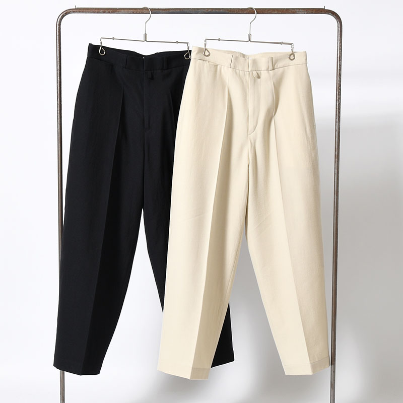 Wool Gabardine Trousers -2.COLOR-