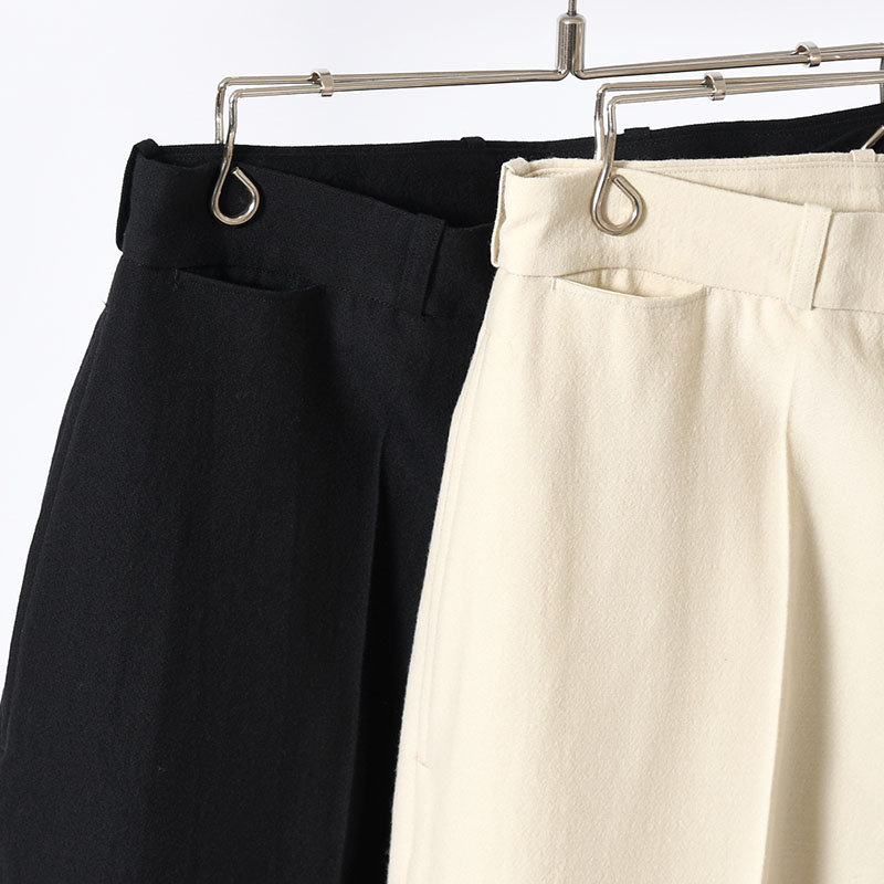 Wool Gabardine Trousers -2.COLOR-