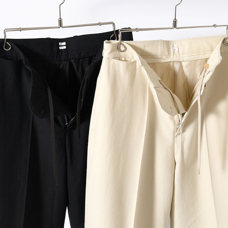 Wool Gabardine Trousers -2.COLOR-
