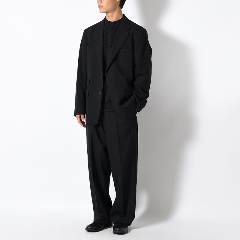 Wool Gabardine Trousers -2.COLOR-