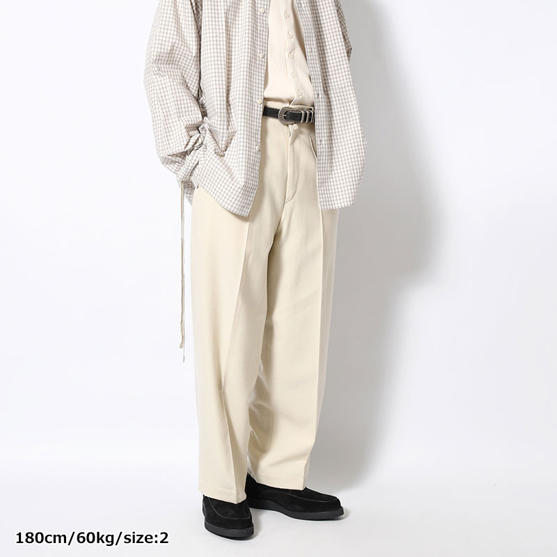 Wool Gabardine Trousers -2.COLOR-