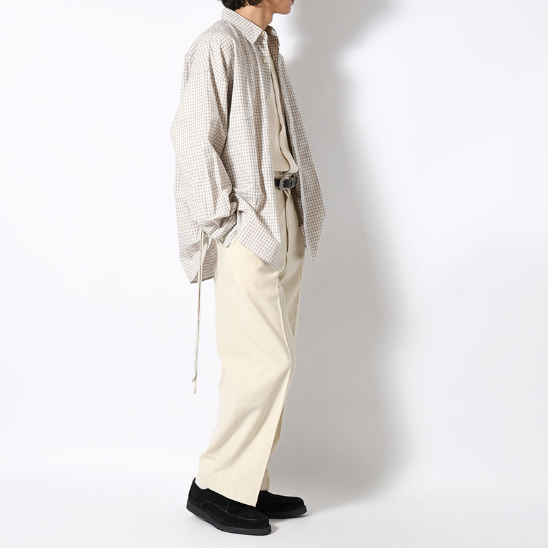 Wool Gabardine Trousers -2.COLOR-