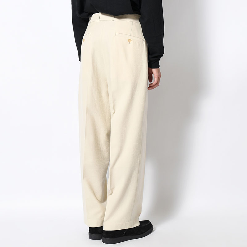 Wool Gabardine Trousers -2.COLOR-
