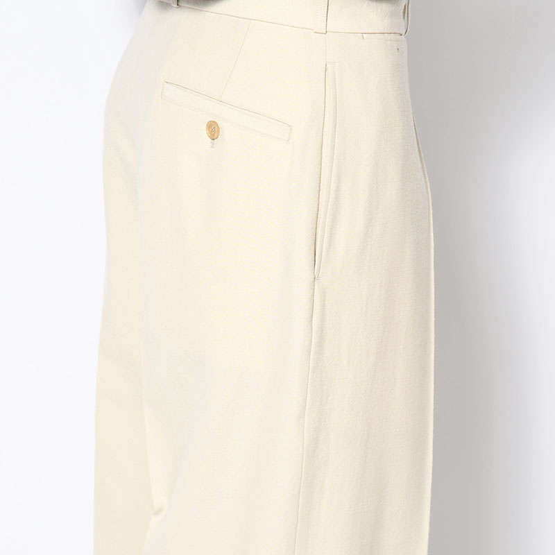 Wool Gabardine Trousers -2.COLOR-