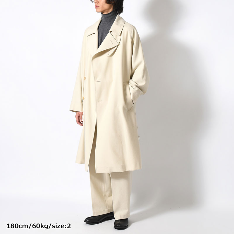 Wool Gabardine Trench Coat -2.COLOR-
