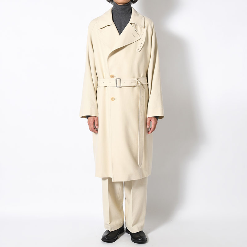 Wool Gabardine Trench Coat -2.COLOR-