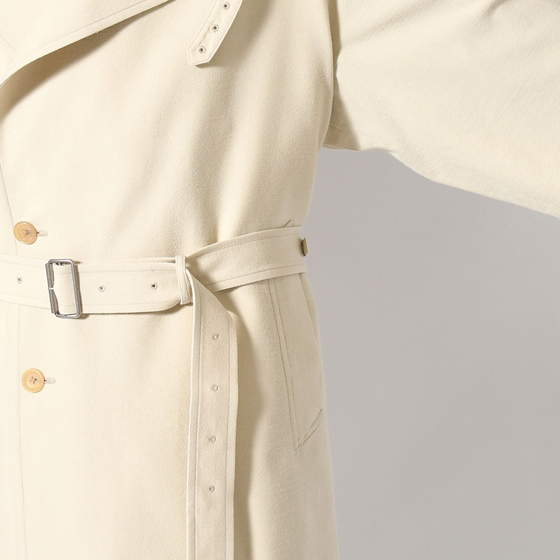 Wool Gabardine Trench Coat -2.COLOR-