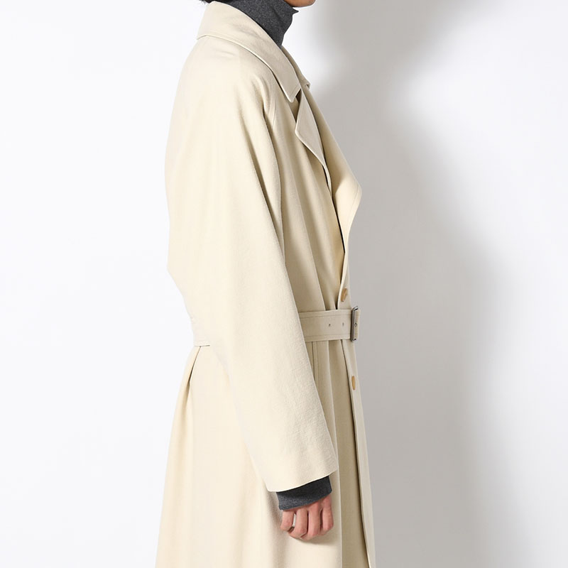 Wool Gabardine Trench Coat -2.COLOR-