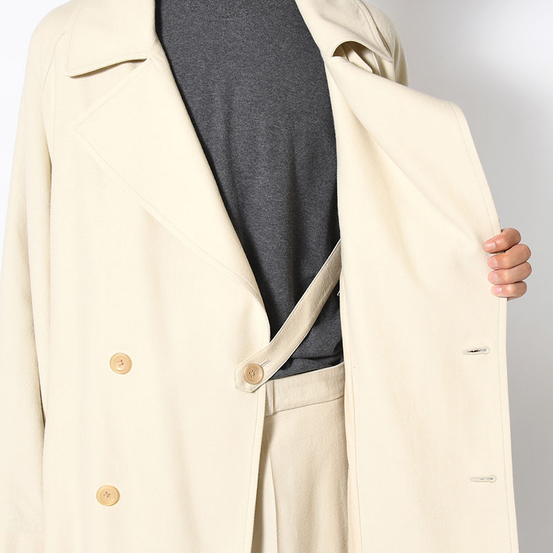 Wool Gabardine Trench Coat -2.COLOR-