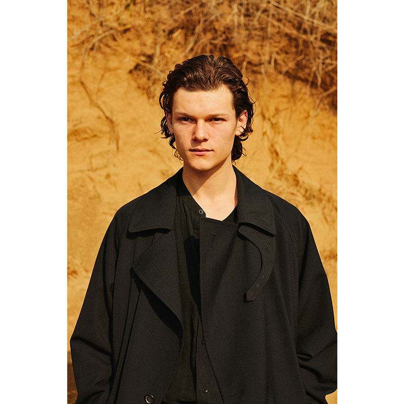 Wool Gabardine Trench Coat -2.COLOR-