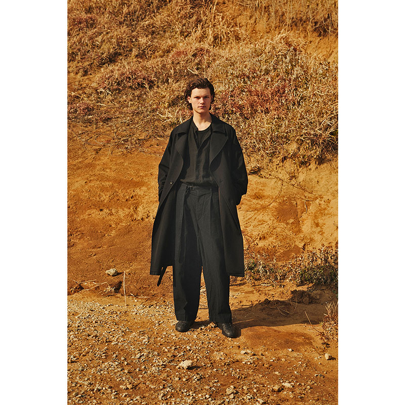 Wool Gabardine Trench Coat -2.COLOR-