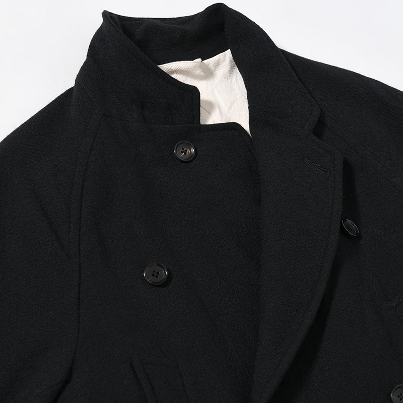 Classic Wool Double-Breasted Coat -2.COLOR-